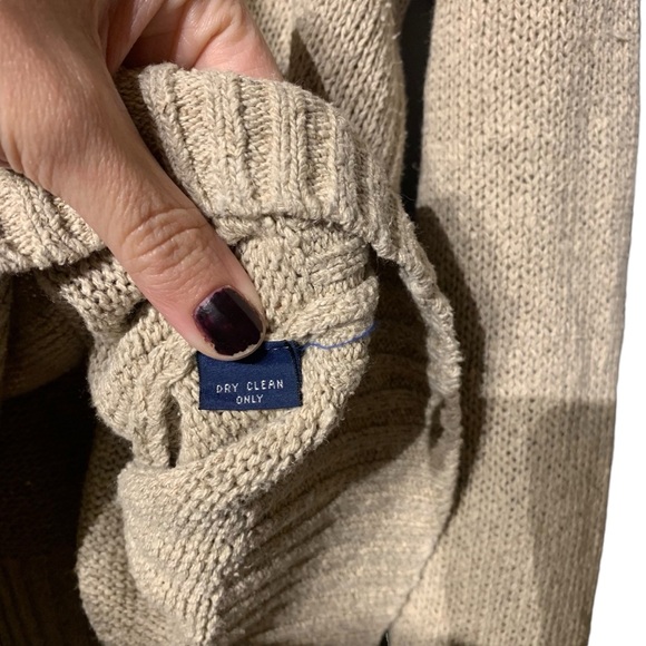 VINTAGE | Polo Ralph Lauren Silk / Linen Textured Crew - Sz Large - Picture 4 of 8